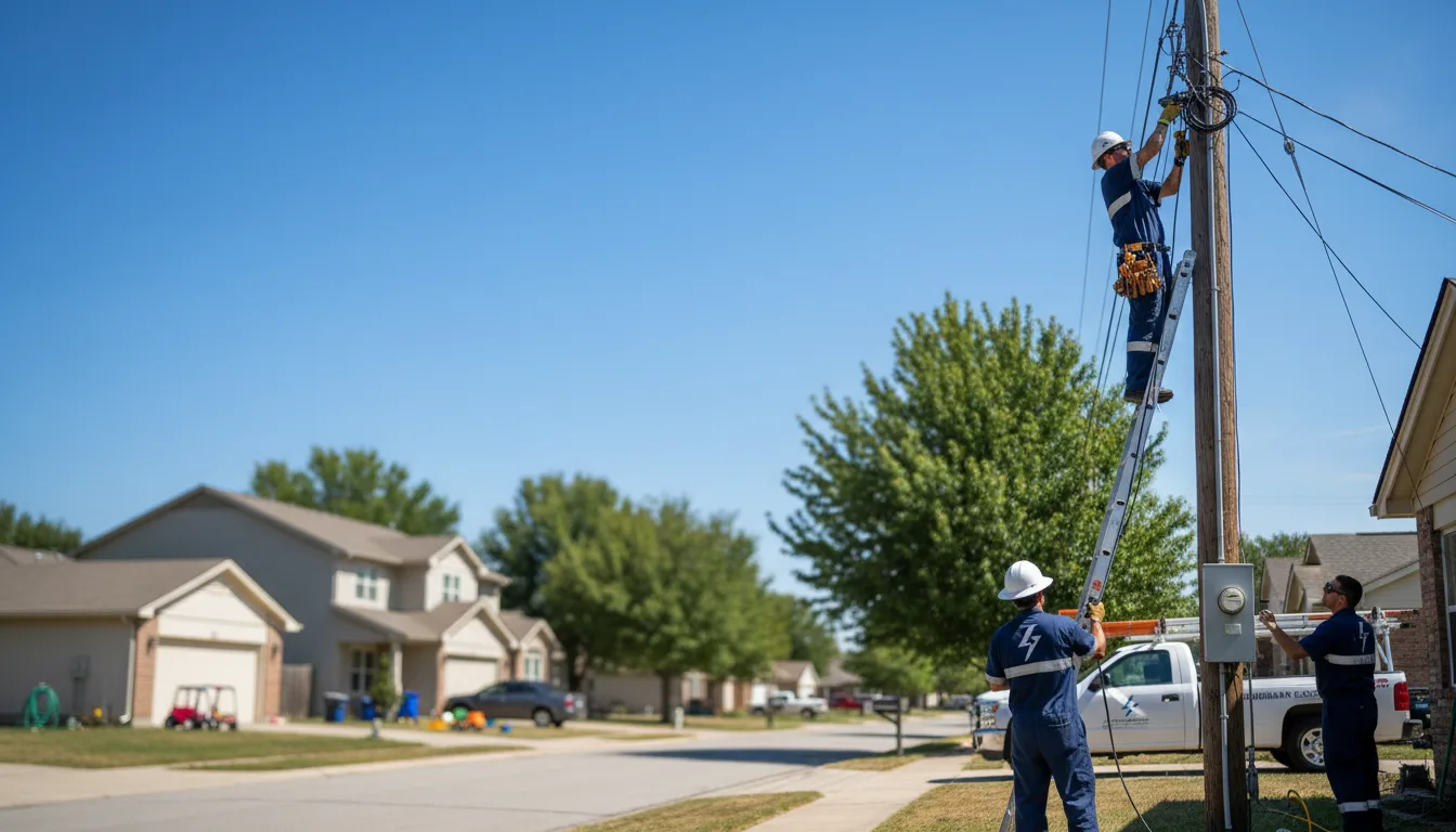 Residential electrician providing installation services in Foster, OK